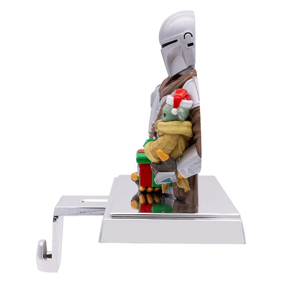 Kurt Adler 6-Inch Star Wars Mandalorian and The Child Stocking Holder
